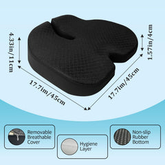TOYALI universal-fit cushion works with car, office, truck, wheelchair.