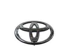 Toyota Genuine 75311-0C030 emblem front view for authentic Sequoia badge fit.