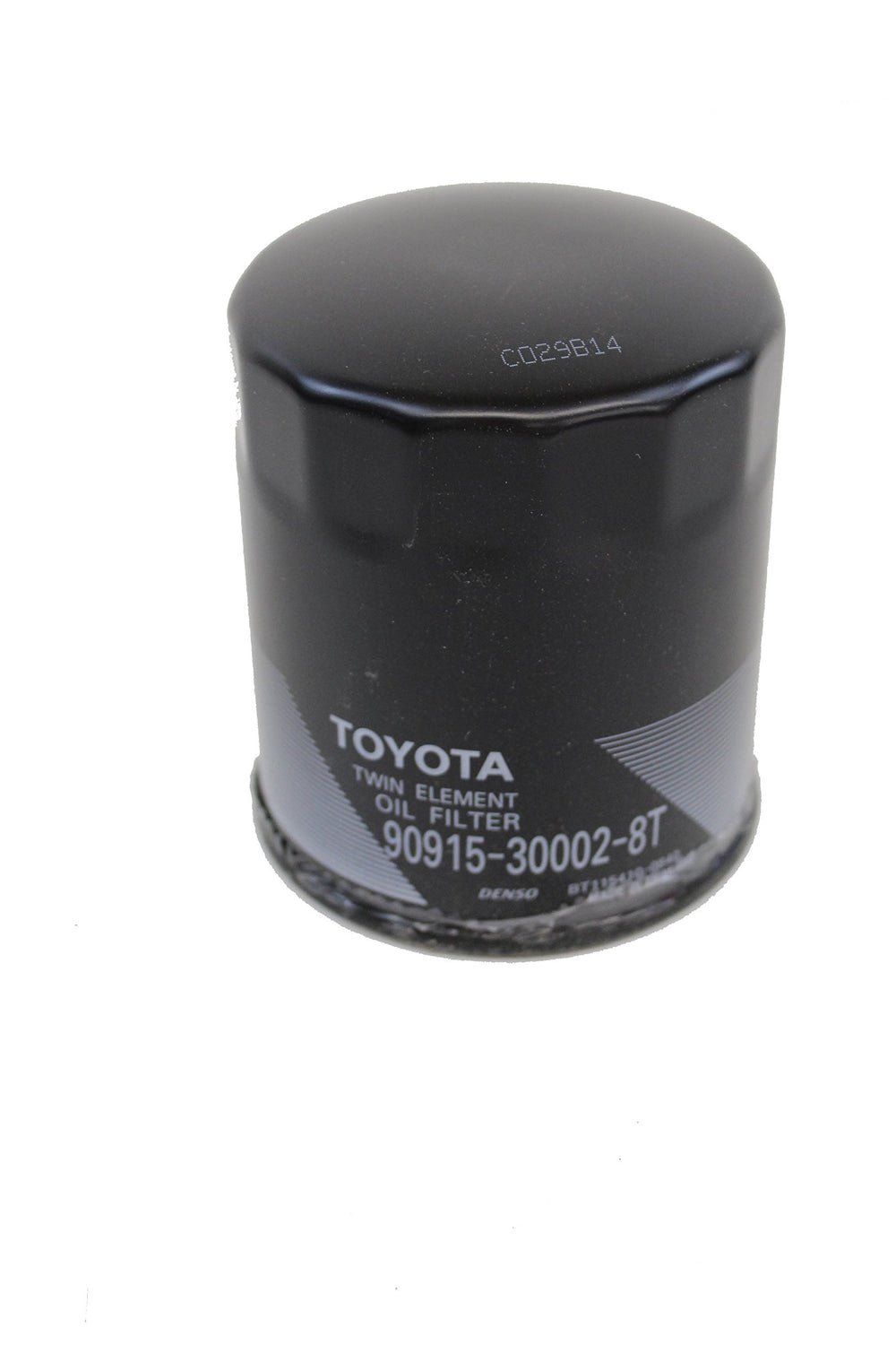 Toyota Genuine Oil Filter 90915-30002 front view ensures precise fit.