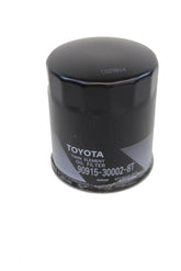Toyota Genuine Oil Filter 90915-30002 front view ensures precise fit.