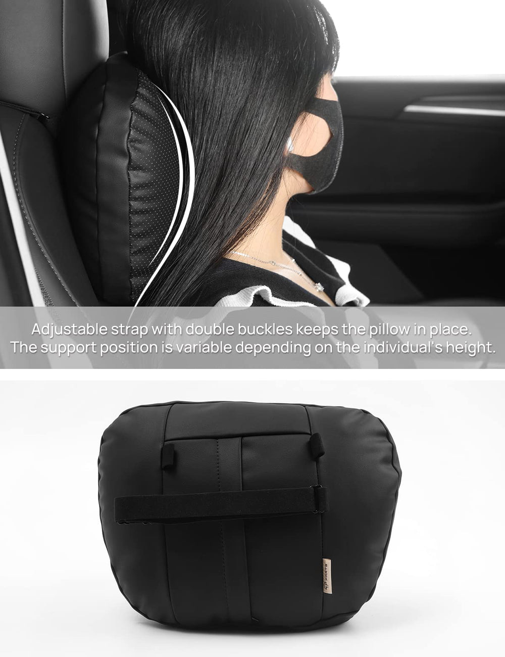 Color-matched TPARTS pillow blends with Tesla cabin for a cohesive look and feel.