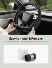TPARTS silicone steering wheel cover with easy, tool-free installation.