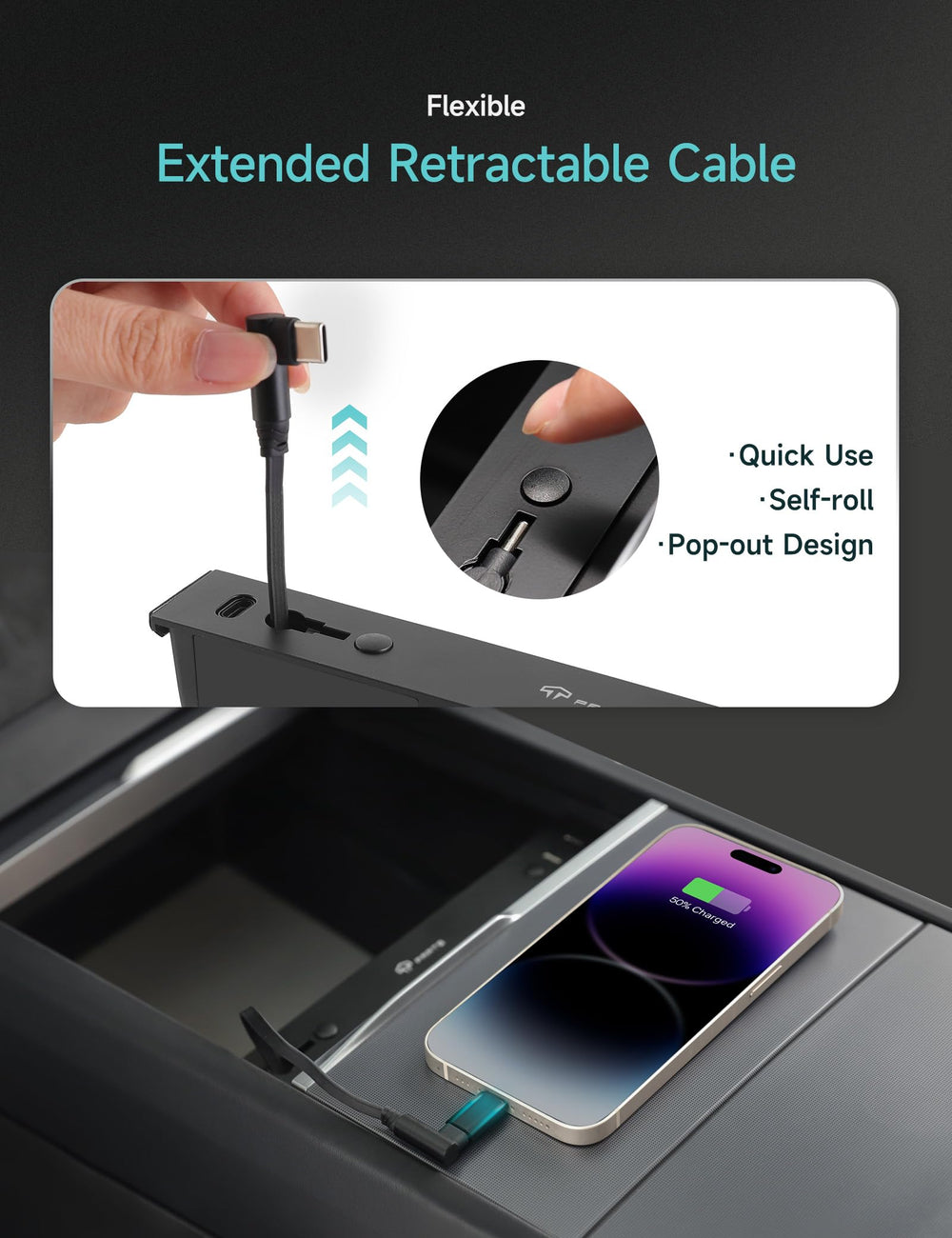 TPARTS USB hub multi-port charging supports simultaneous high-energy devices without clutter.