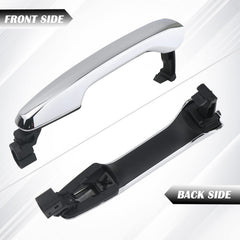 TQPONLY chrome door handle assembly offers durable plastic construction and lasting shine.