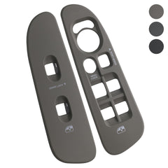 TQPONLY front driver-side door window switch bezel on a Dodge Ram interior for a new-look taupe finish