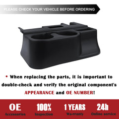 TQPONLY cup holder shown being easily installed into the armrest.