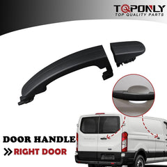 TQPONLY exterior right cargo door handle enhances security and quick entry on deliveries
