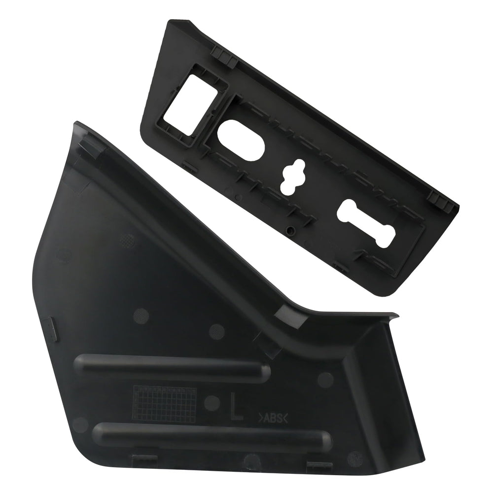 TQPONLY charcoal black seat trim enhances cabin style while protecting components.