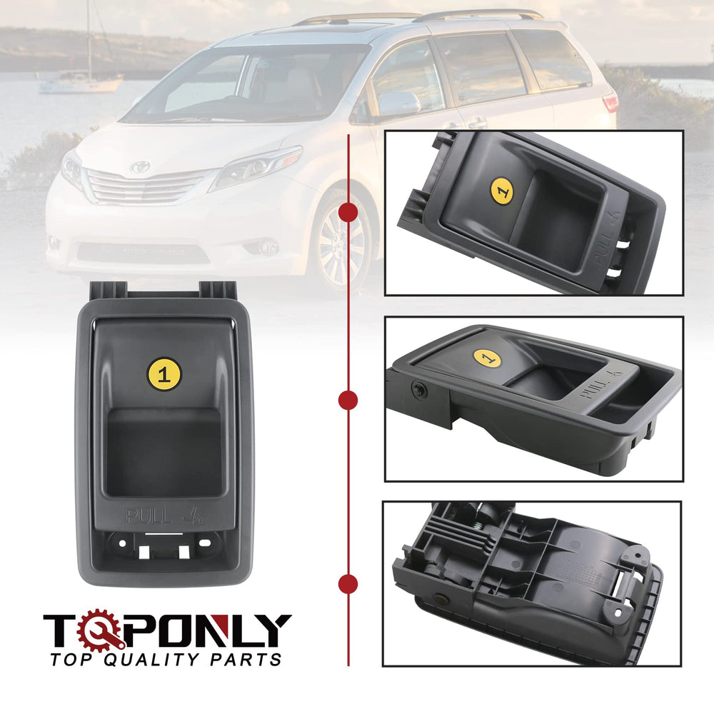 TQPONLY gray seat handle for 2011-2020 Sienna installation