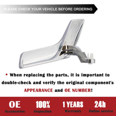 TQPONLY matte silver door handle surface looks like original finish.