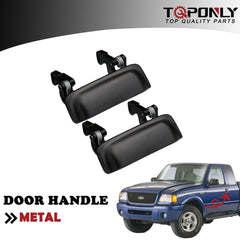 TQPONLY metal exterior door handle front right assembly for Ford Ranger and Mazda trucks, reliable upgrade