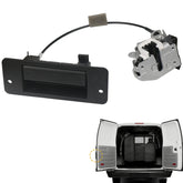 TQPONLY rear door latch with handle, left driver side, durable metal replacement for Ford E-Series.