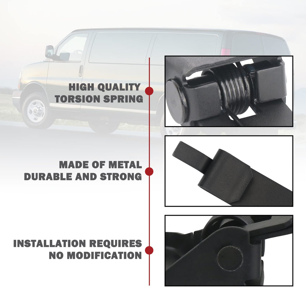 TQPONLY fitment for Chevy Express and GMC Savana vans shown.