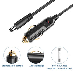 TQXHLBFU six point five foot copper cable delivers stable 12V power on the go.