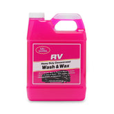 TR Gel Gloss RV Wash & Wax bottle pour showing easy application for streak-free RV cleaning