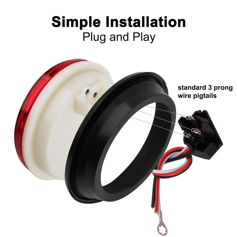 Traberm flush-mount installation view with rubber grommets.