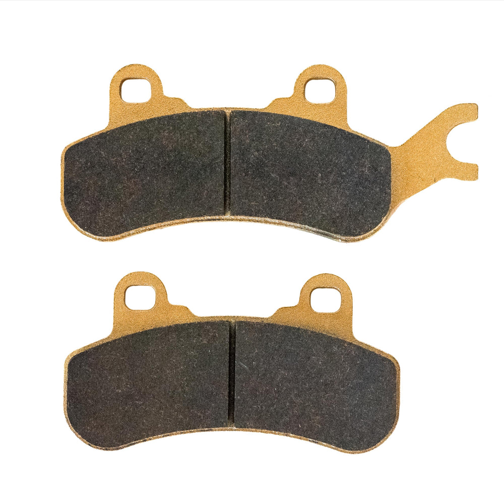 Close-up of Traild ceramic pads showing heat resistant surface for consistent braking