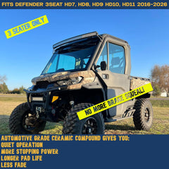 Traild Can-Am Defender 3-Seater rear brake pads ensure smooth deceleration under load
