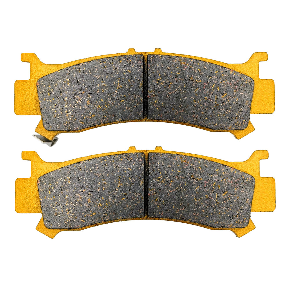 Traild full vehicle set image demonstrates front and rear pads bundled for Honda Pioneer 1000.