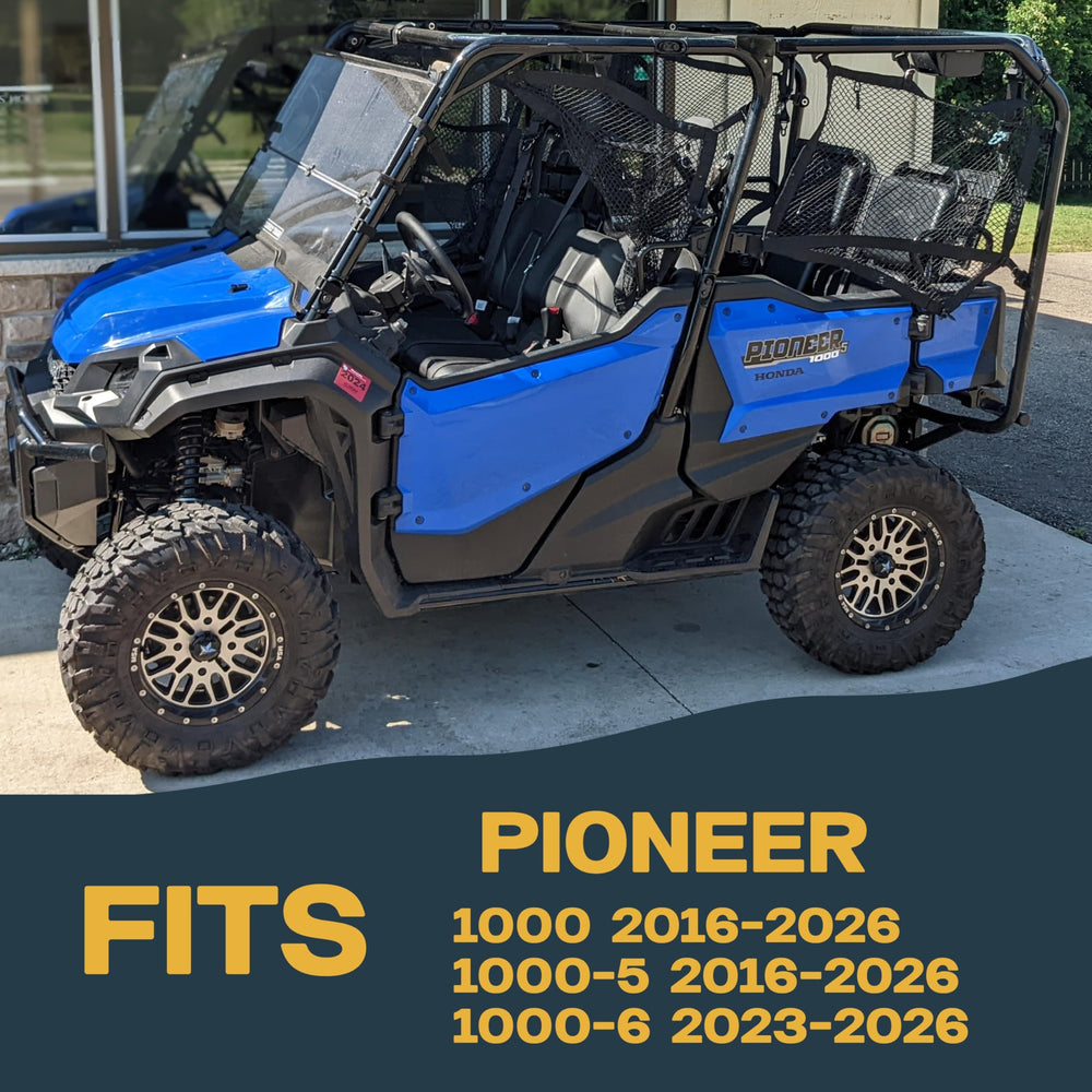 Traild rear brake pad set for Honda Pioneer 1000 reduces noise while maintaining consistent stopping power.