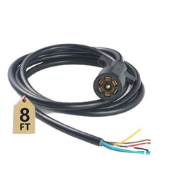 TrailesHom 7-Wire trailer plug ready for secure power and lighting connections.