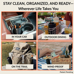 Ideal for receipts and napkins, Trash Trapper helps maintain cabin tidiness.