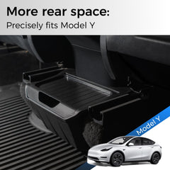 TRATHM anti-slip lid cover on Model Y organizer for secure storage