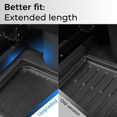Tool-free installation of TRATHM organizer in Tesla Model Y track