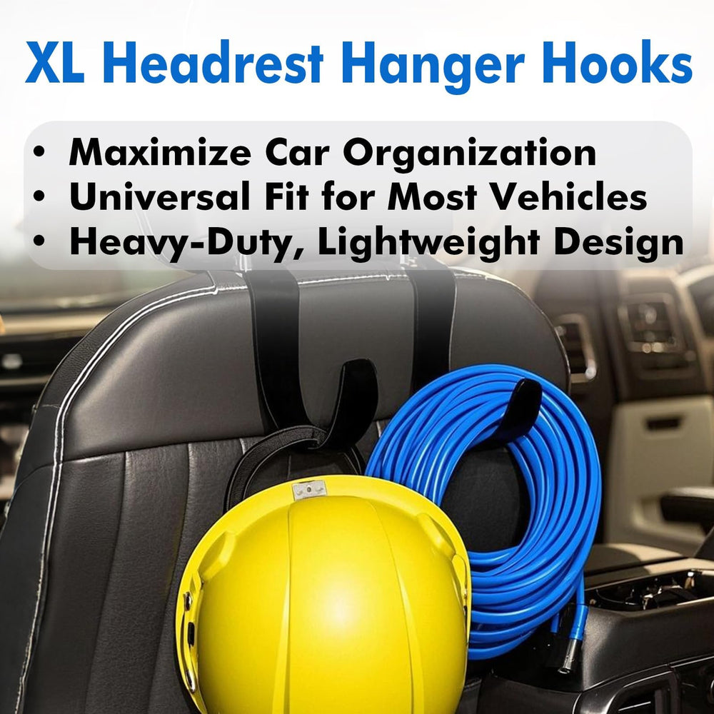 Travel Depot universal-fit headrest hook secures a heavy bag with minimal effort.
