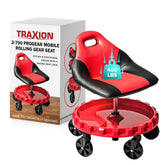 Traxion 2-700 ProGear seat with gear tray for quick tool access.