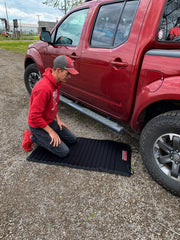 Traxion VersaMat universal fit adapts to various surfaces.