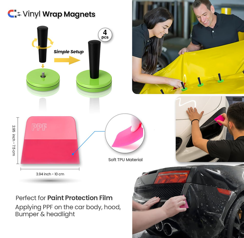 Trayclicks felt squeegee delivers bubble-free application while protecting surfaces