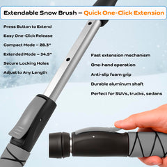 Trazon 4.4-inch snow scraper clears thick ice efficiently