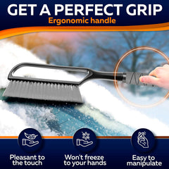 Trazon foam grip handle enhances comfort during ice removal