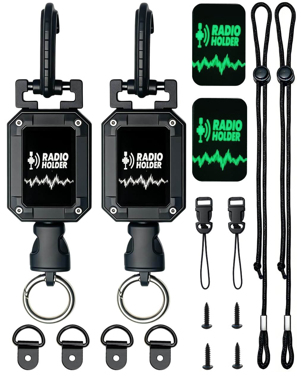 Treayes radio holder with 360° swivel to position the unit precisely while driving