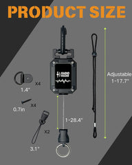 Treayes radio holder in truck cab demonstrates easy install and organization