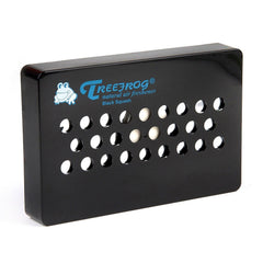 Treefrog Xtreme Fresh Air Squash shown in car for quick scent refresh.