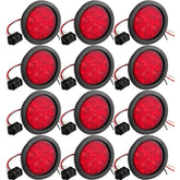 Treela 4 inch round LED trailer tail light ready for trucks and RVs with bright signal