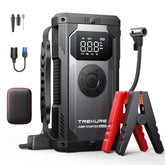 TREKURE 8-in-1 jump starter front view shows portable power for dead car batteries
