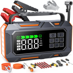 TREKURE 8000A jump starter with compact display for quick starts