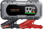 TREKURE 8000A jump starter unit demonstrates portable power for roadside emergencies.