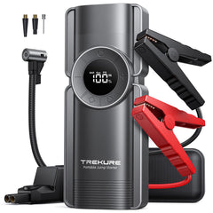 TREKURE portable jump starter front view for quick emergency starts