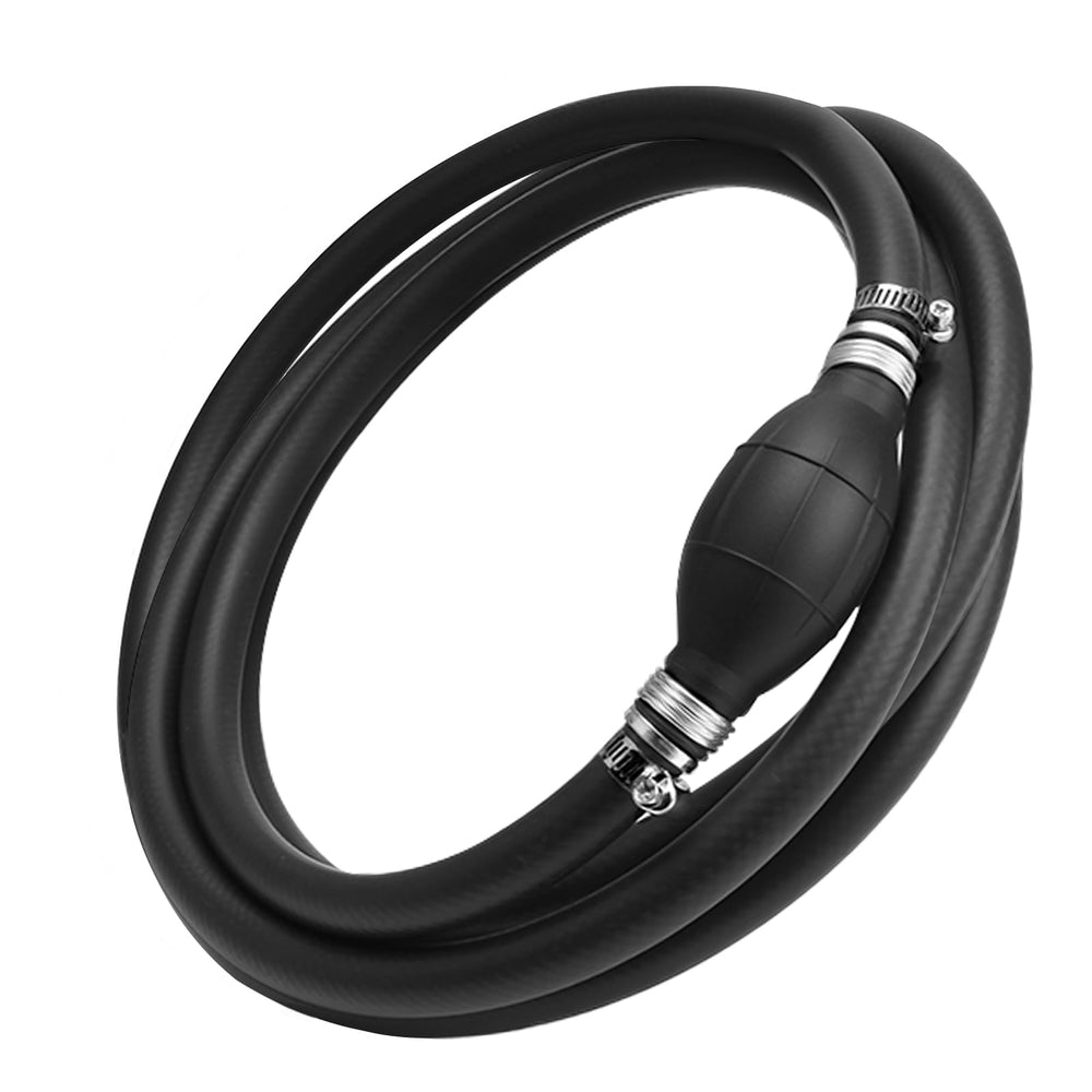 Treloxia nylon braided fuel line assembly with 3/8 inch ID, 6 ft, flexible for marine use