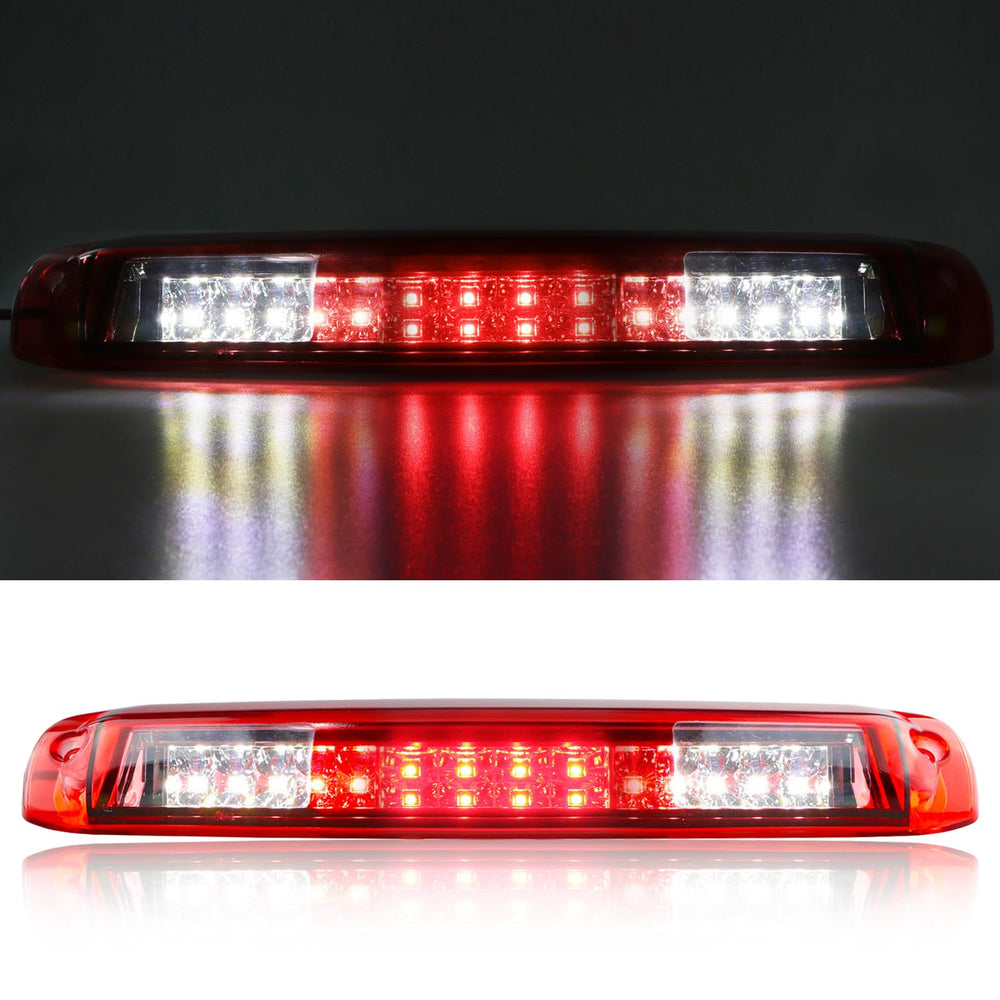 Tresound 3rd brake light installed on Silverado rear view for safer signaling