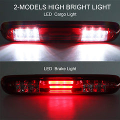 Tresound chrome housing red lens 3D LED bar brightens rear signal with premium look.