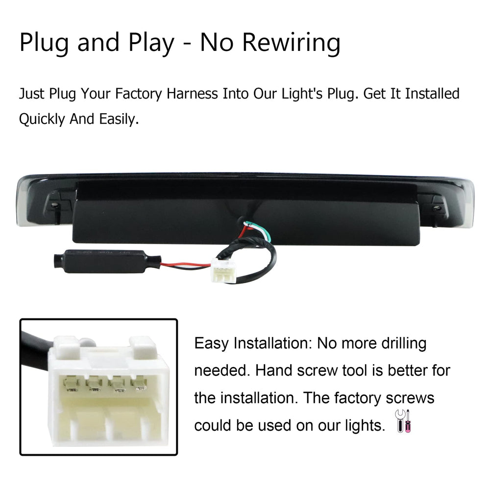 Plug-and-play installation of the Tresound LED 3rd brake light