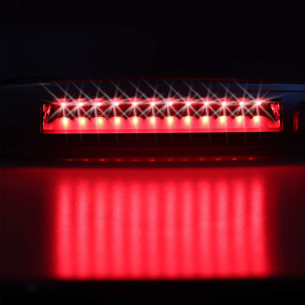 Tresound LED 3rd brake light red lens close-up enhances signal clarity for following drivers.