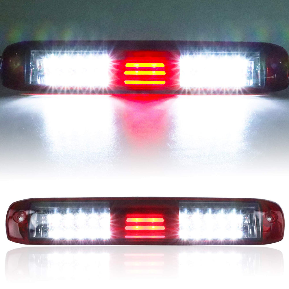 Tresound LED third brake light for Chevy Silverado with chrome housing improves rear visibility.