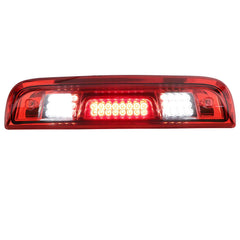 Tresound LED third brake light for Chevy Silverado with red lens and chrome housing enhances rear visibility.