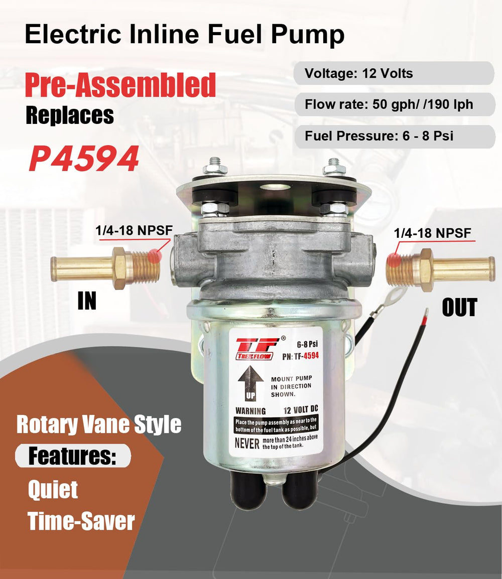TREXFLOW TF rotary vane mechanism delivers smooth fuel flow.